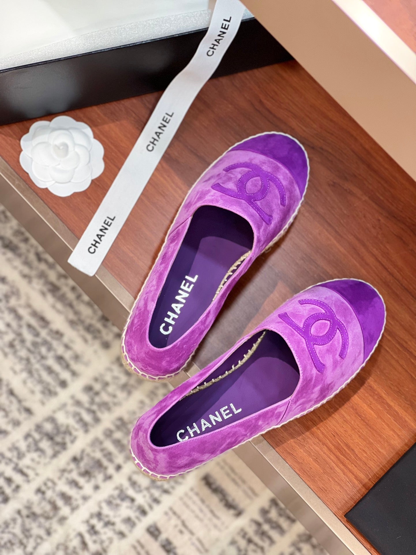 cc espadrilles violet suede