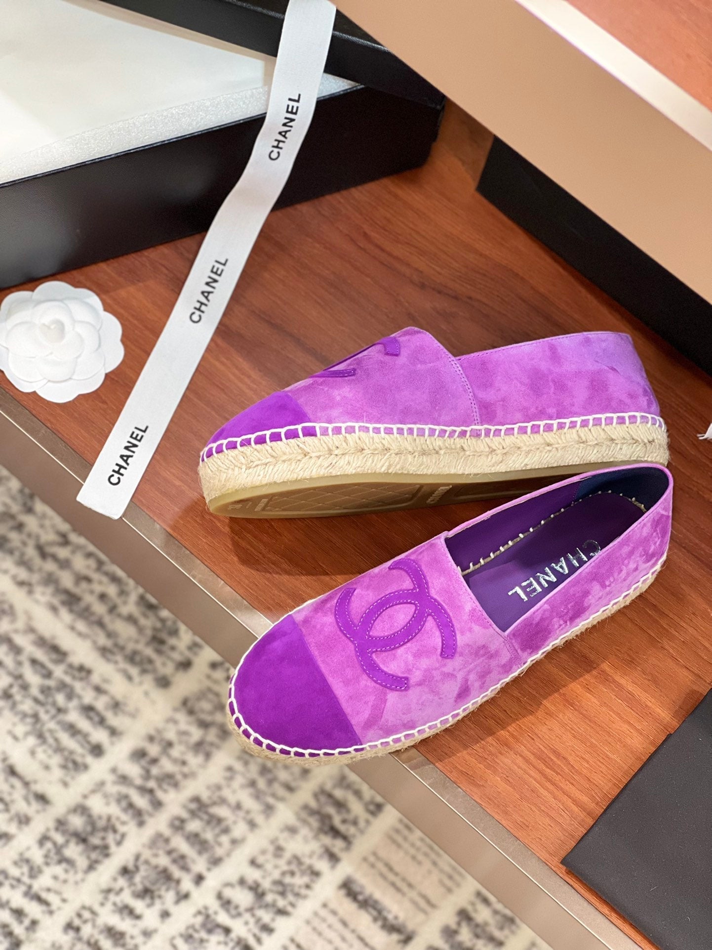 cc espadrilles violet suede