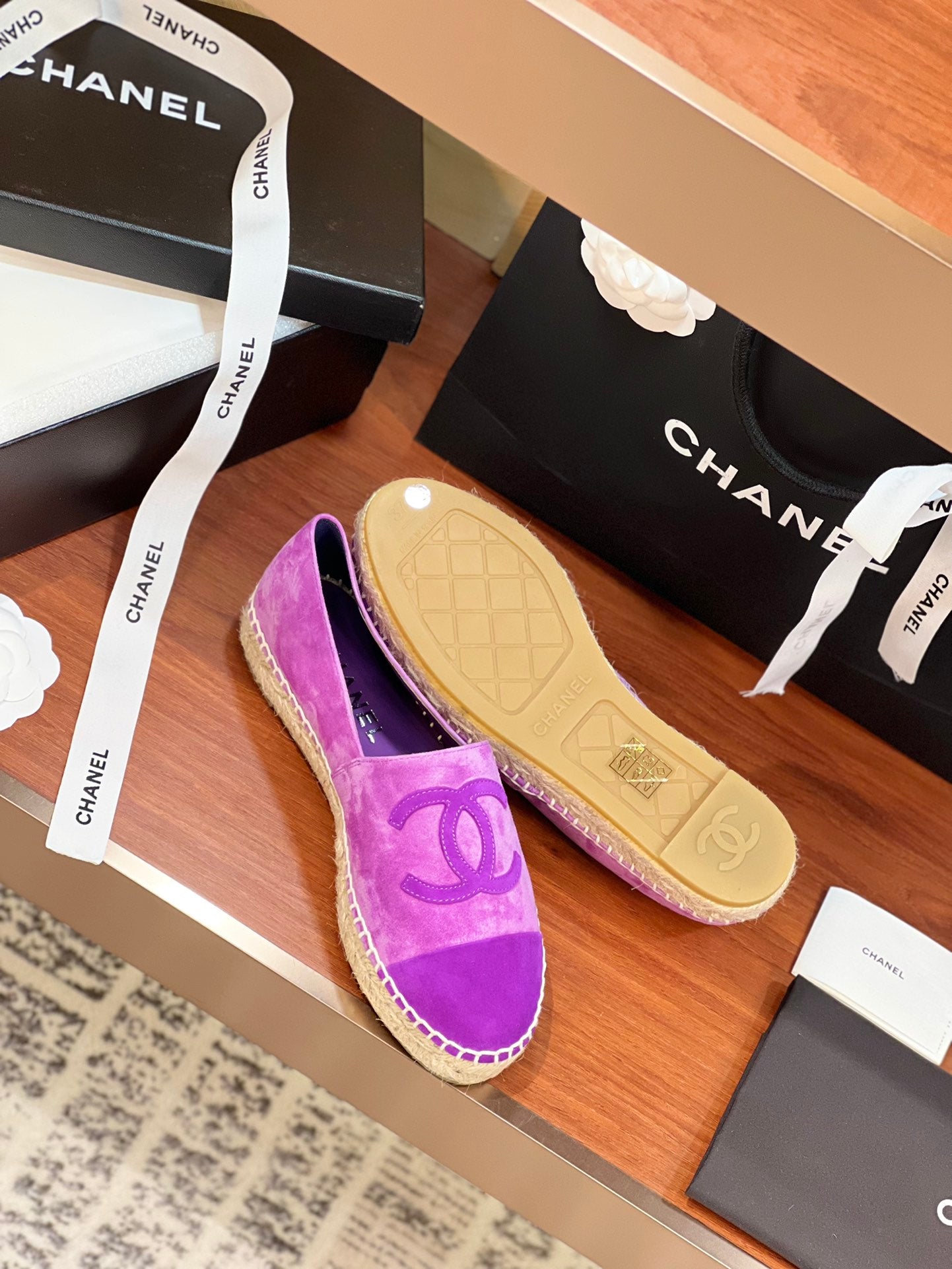 cc espadrilles violet suede