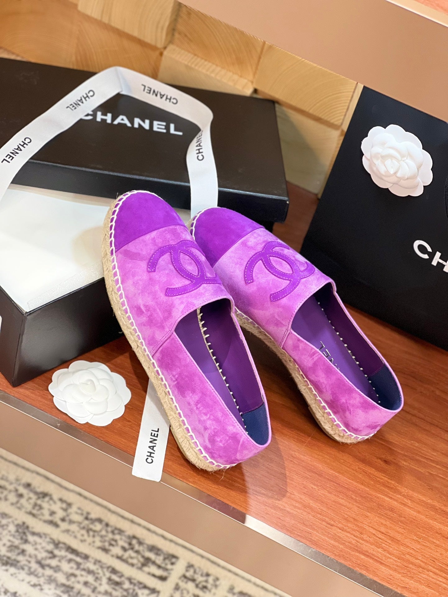 cc espadrilles violet suede