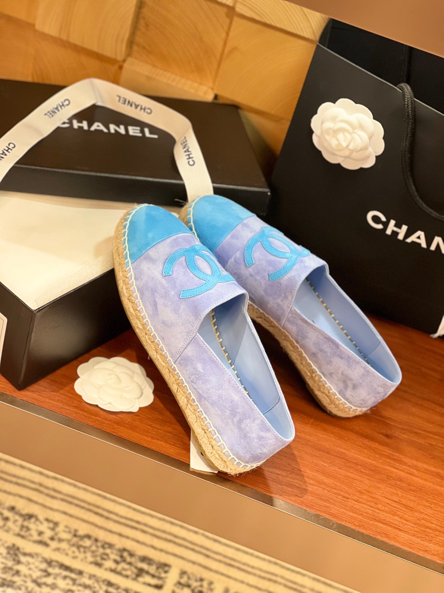 cc espadrilles purple blue suede