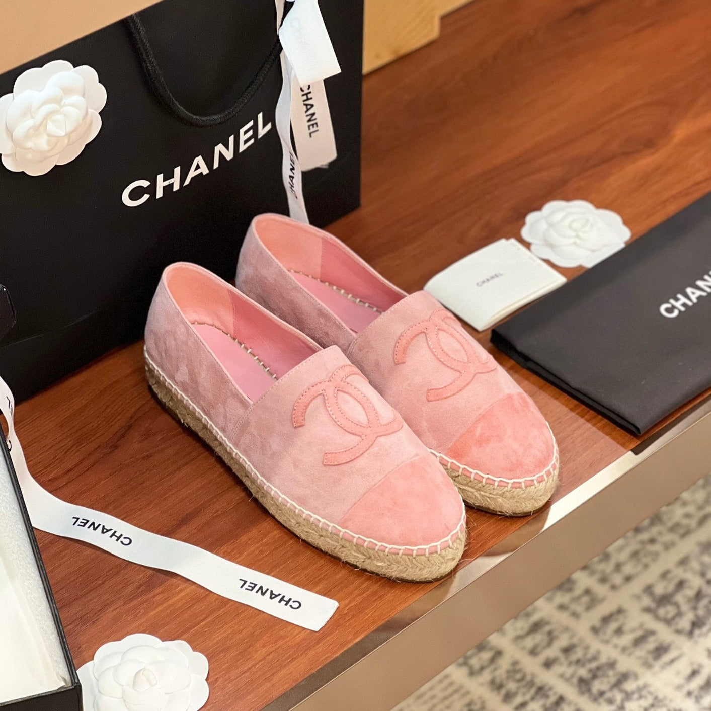 cc espadrilles pink suede