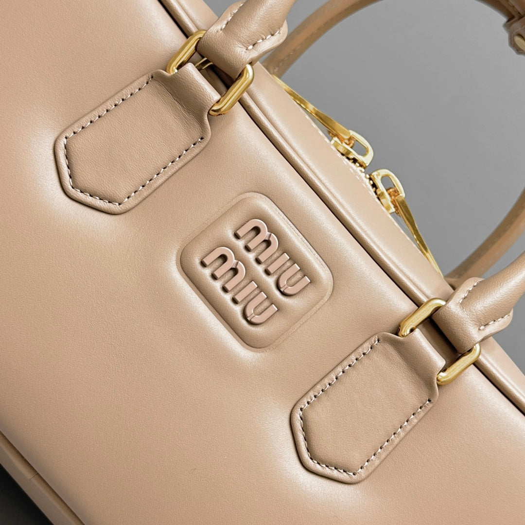 RESTRO SMALL 27 IN TAUPE PINK IN CALFSKIN