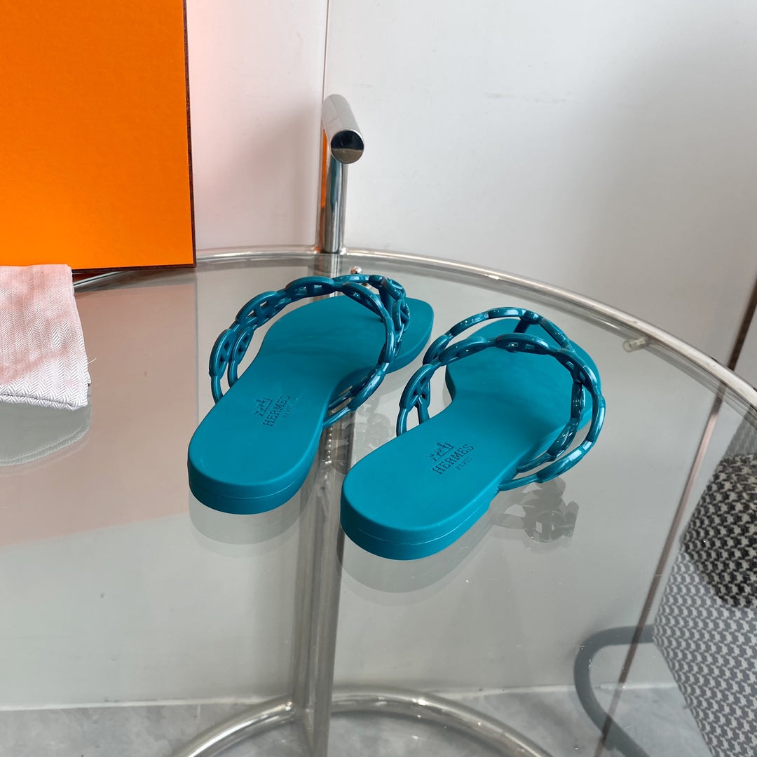 ISLAND SANDAL CERULEAN PVC WATERPROOF