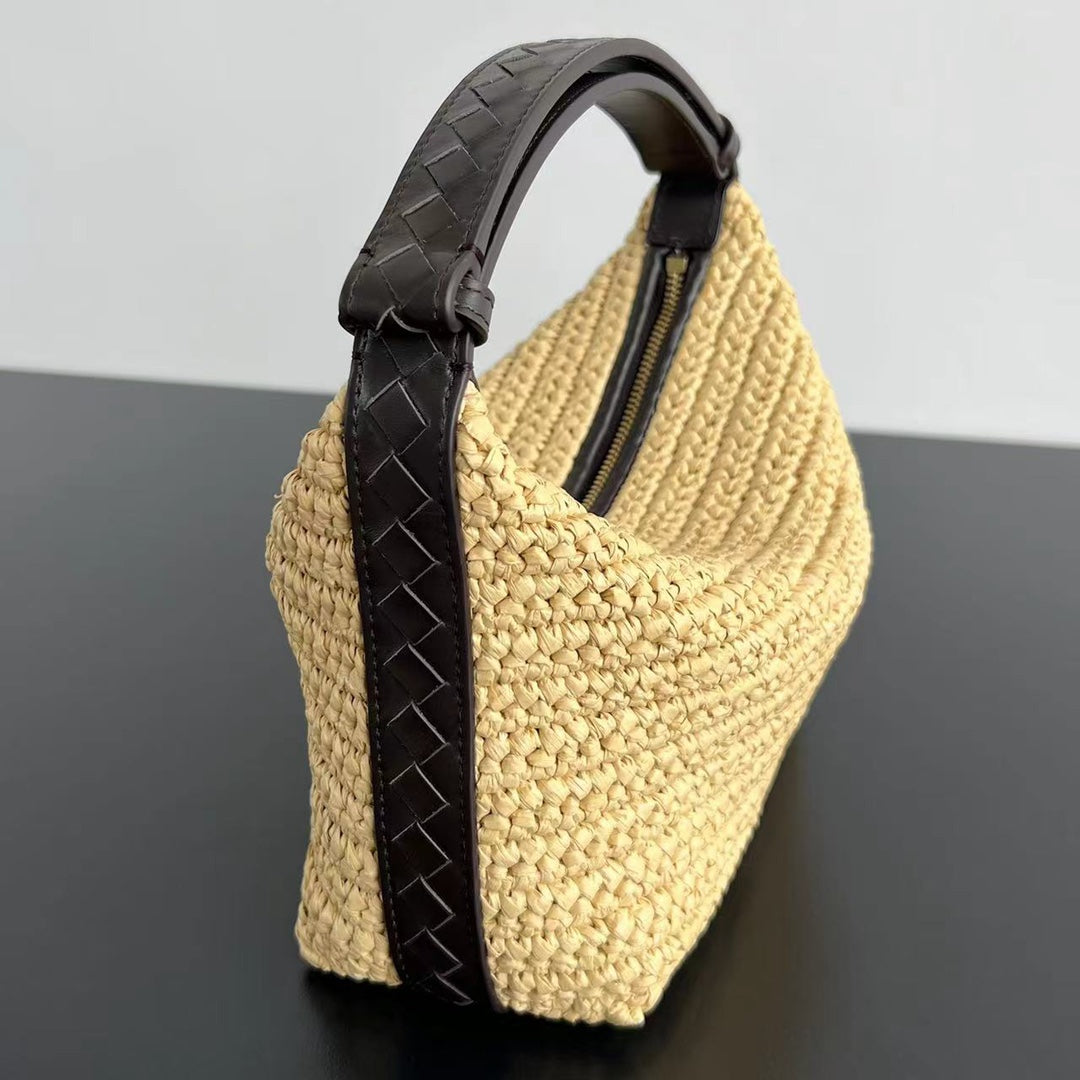 MINI WALLACE 20 BAG IN NATURAL RAFFIA CROCHET