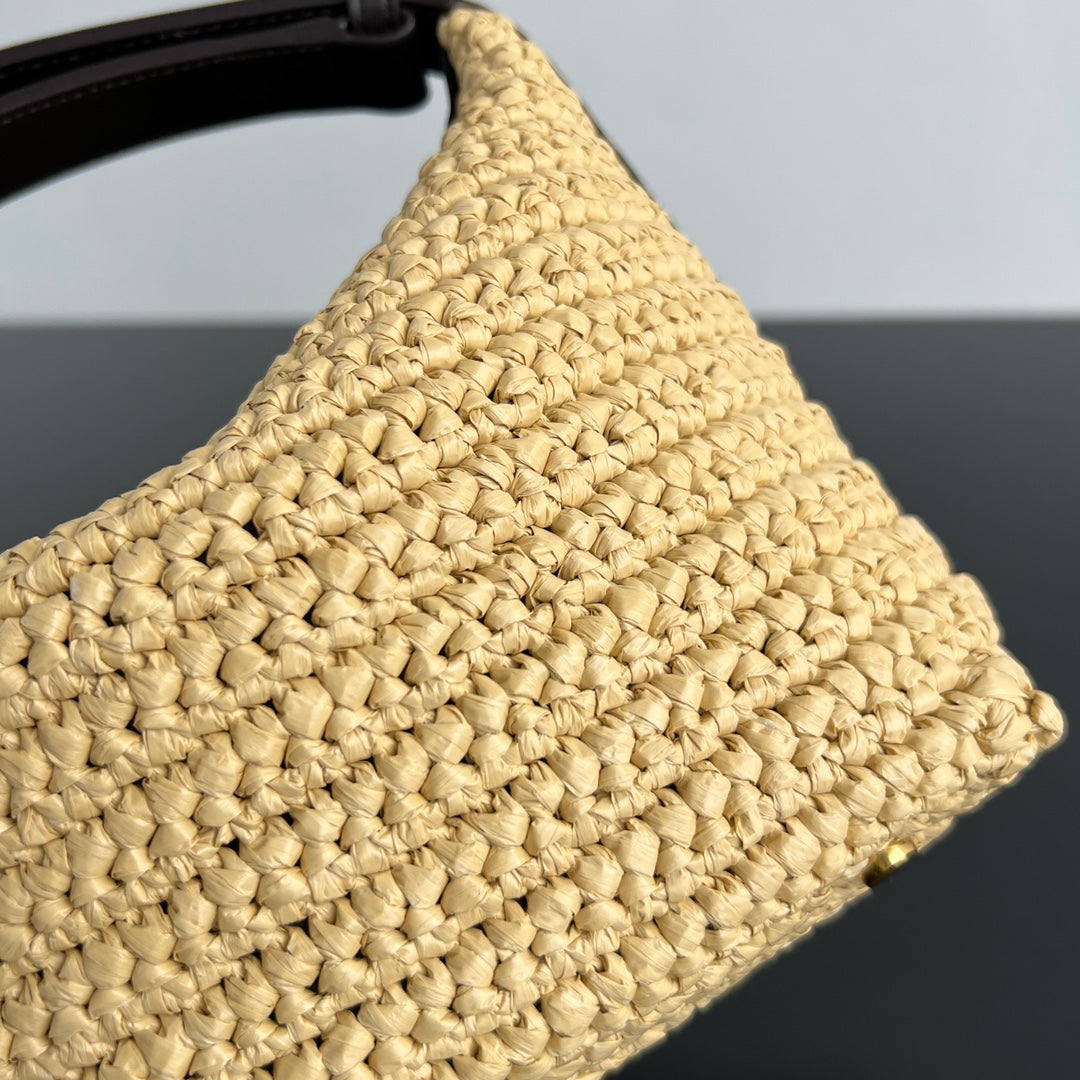 MINI WALLACE 20 BAG IN NATURAL RAFFIA CROCHET