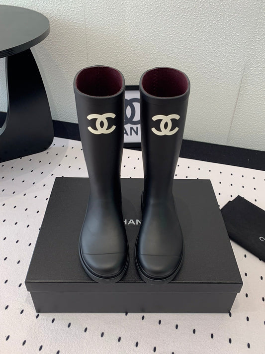 cc rainboot black rubber