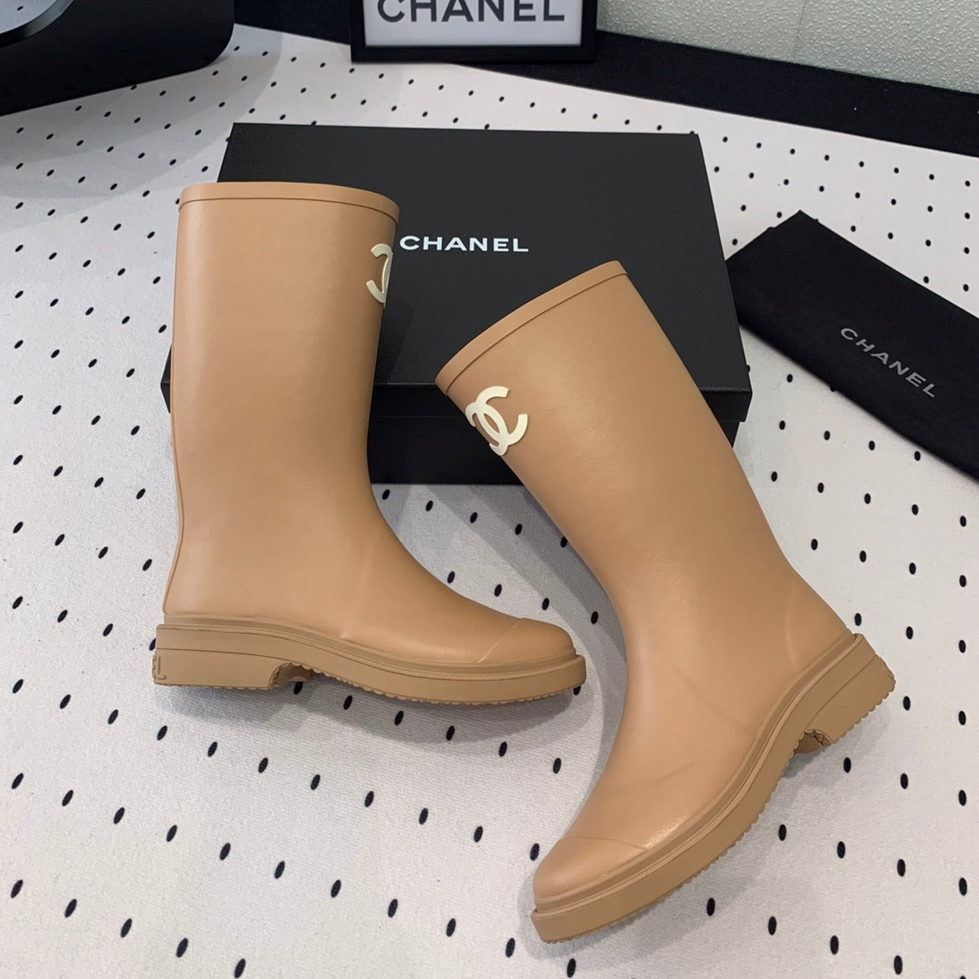 cc rainboot brown rubber