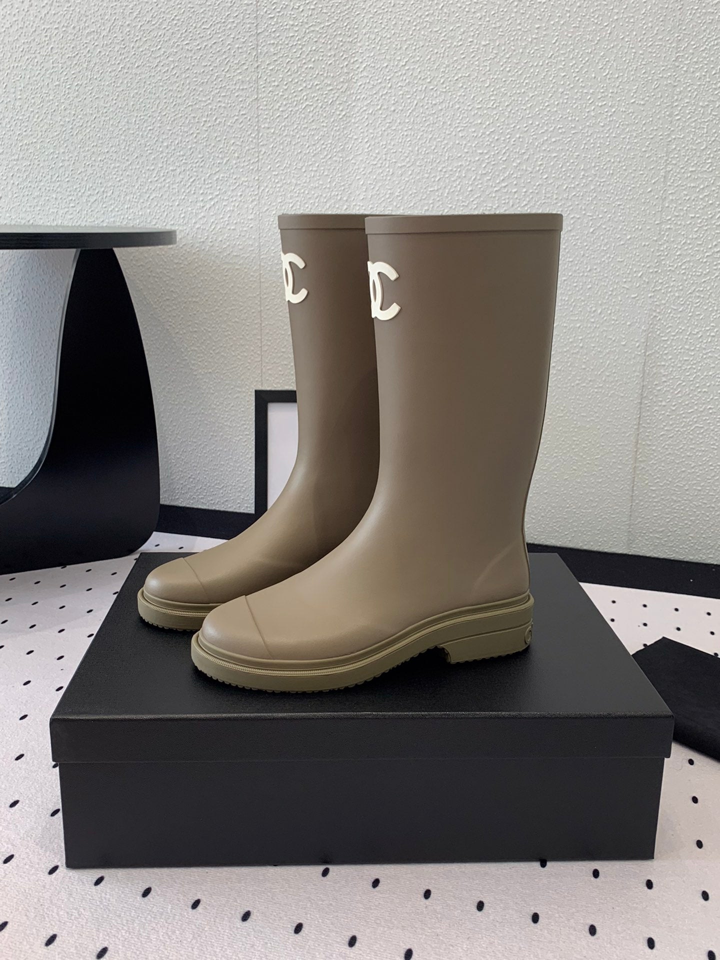 cc rainboot khaki rubber