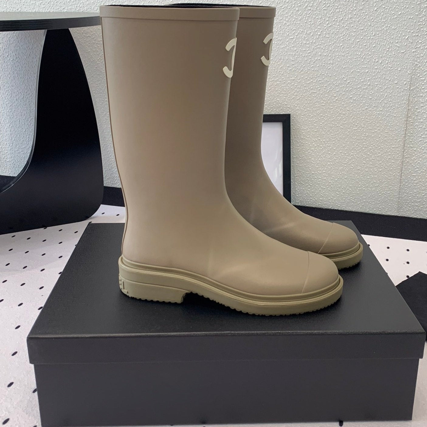 cc rainboot khaki rubber