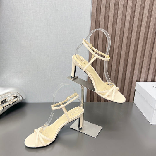 CUIR TRIOMPHE SANDAL IN LAMBSKIN CREAM