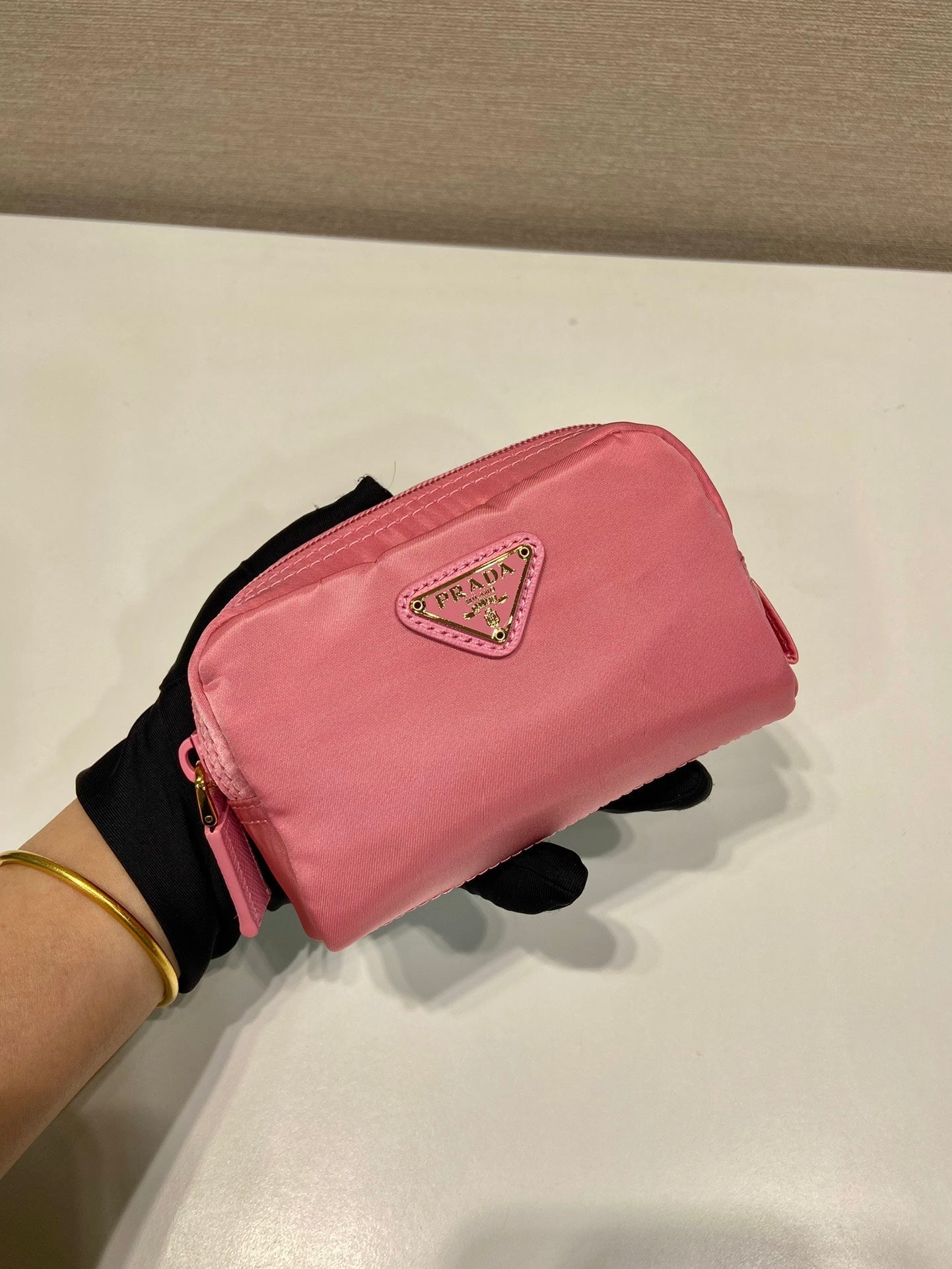 CLUTCH 12 IN CANDY PINK RE-NYLON