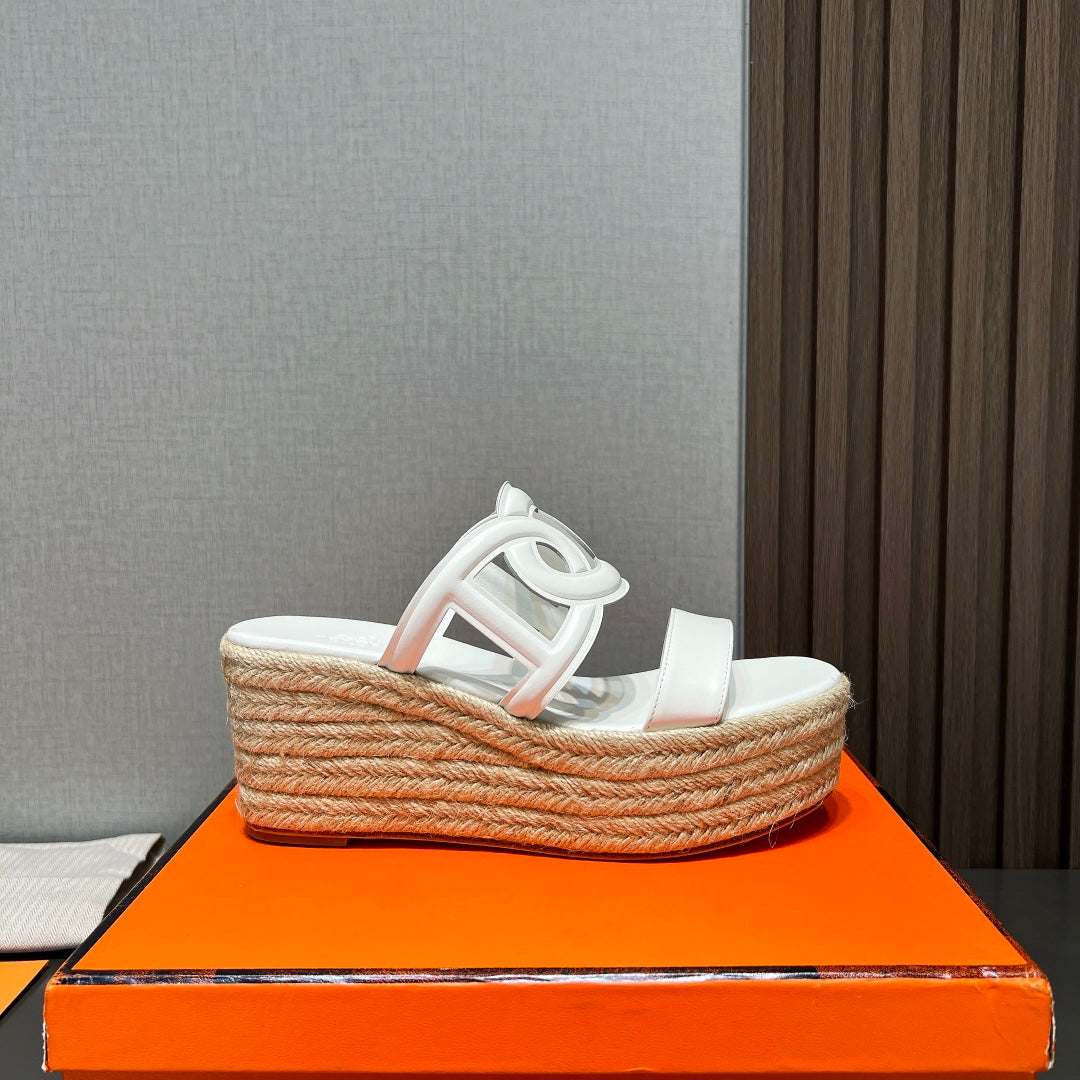 ITHEA 80 ESPADRILLE WHITE CALFSKIN