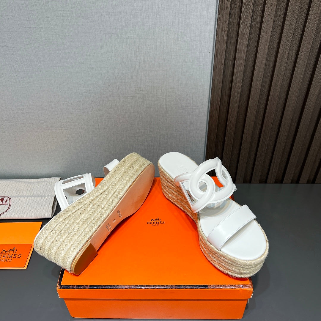 ITHEA 80 ESPADRILLE WHITE CALFSKIN