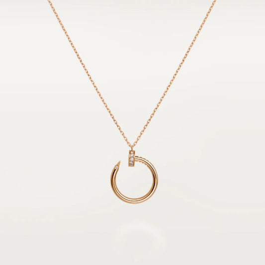 JUSTE NECKLACE PINK GOLD