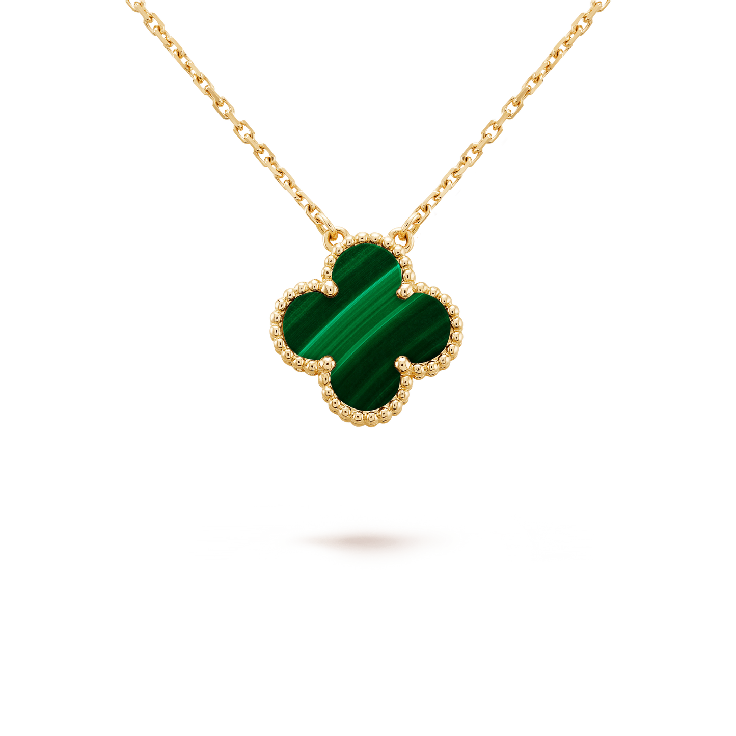 CLOVER MALACHITE NECKLACE