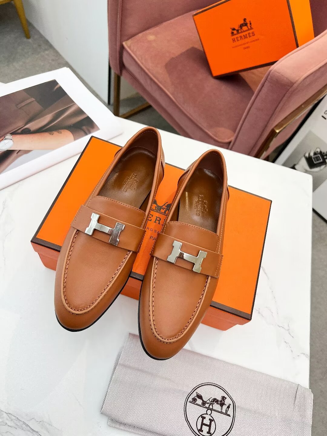 PARIS LOAFER TAWNY CALFSKIN