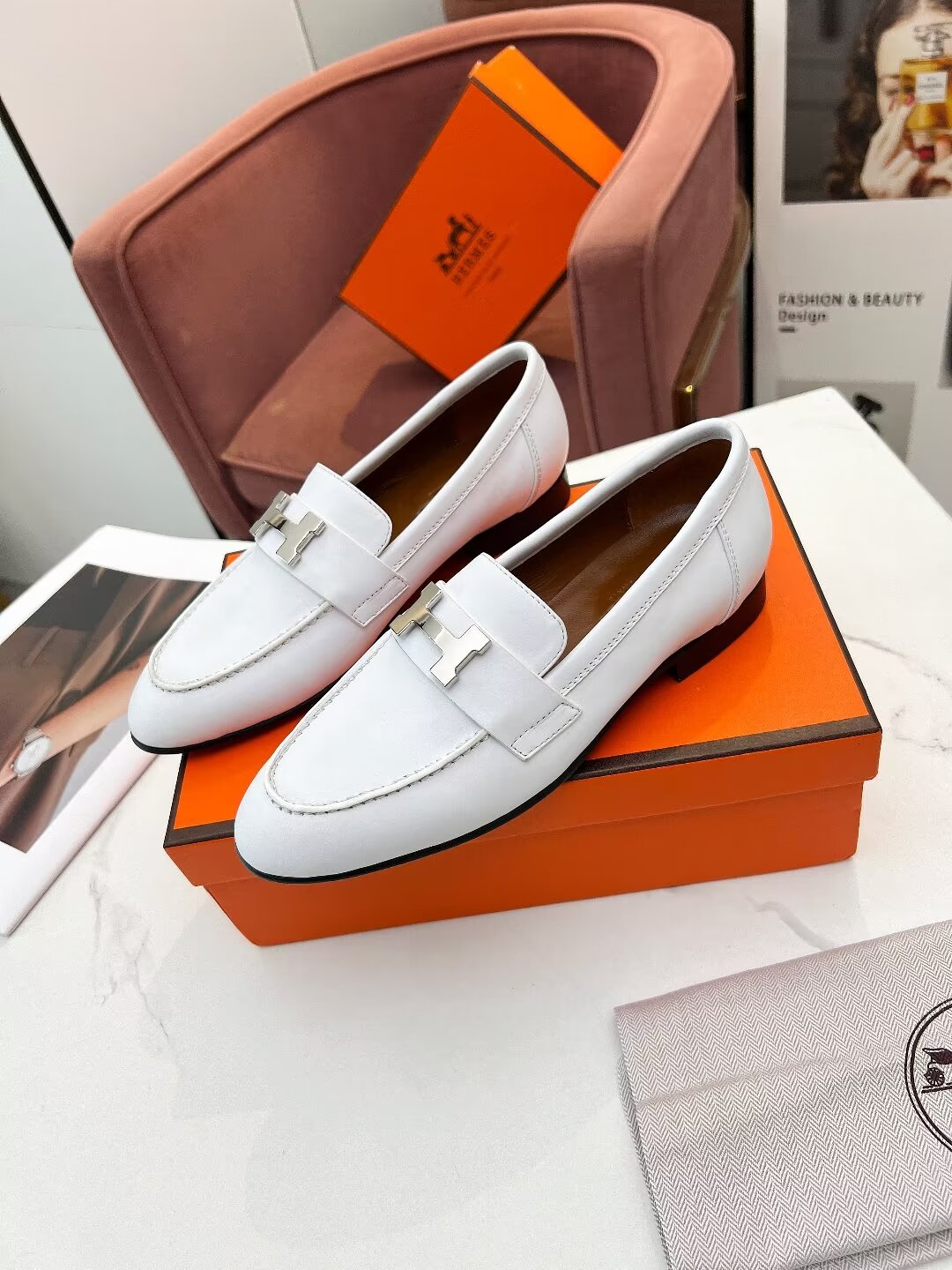 PARIS LOAFER SNOW CALFSKIN