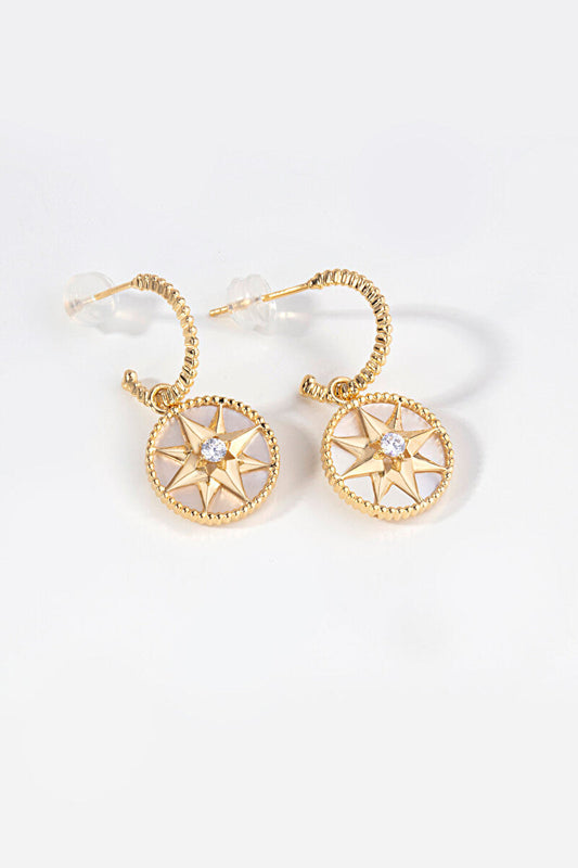 LUCKY STAR GOLD MOP EARRINGS