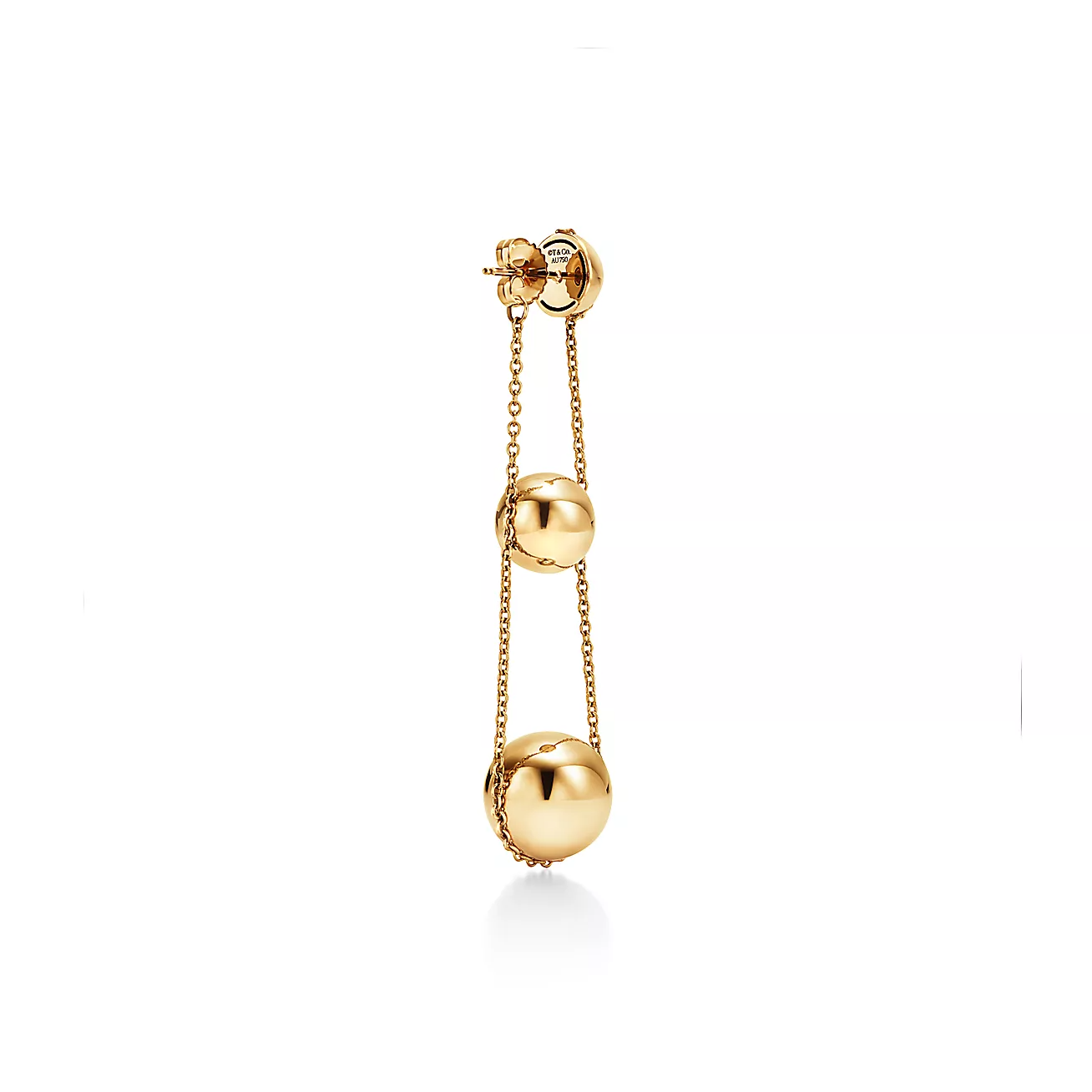 TRIPLE DROP GOLD EARRINGS