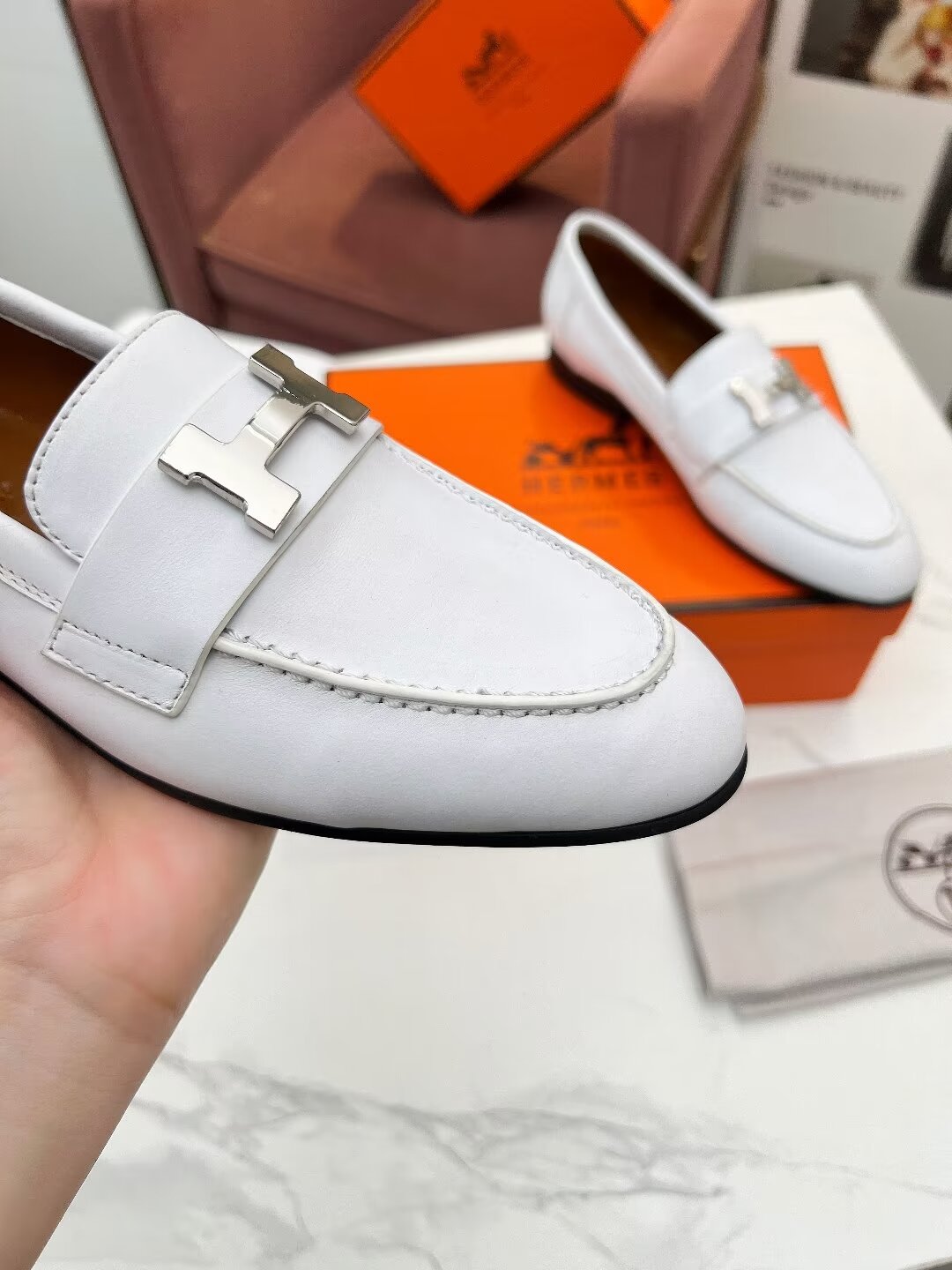 PARIS LOAFER SNOW CALFSKIN