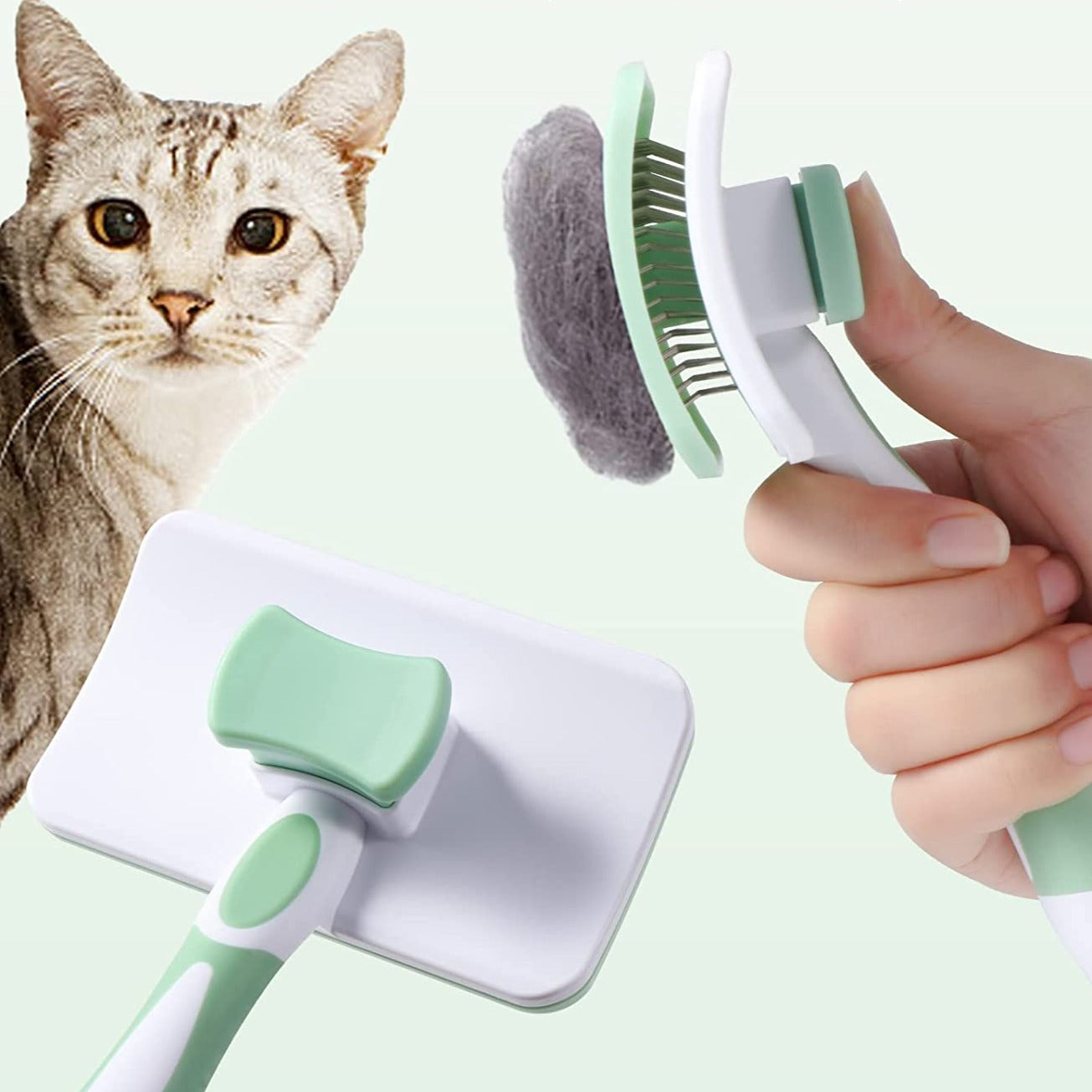 STICK - Brosse de toilettage à poils longs pour chat