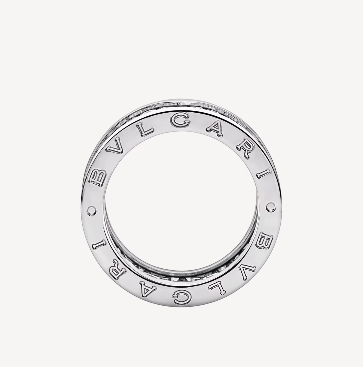 ZERO 1 WITH PAVED DIAMONDS ON THE SPIRAL RING