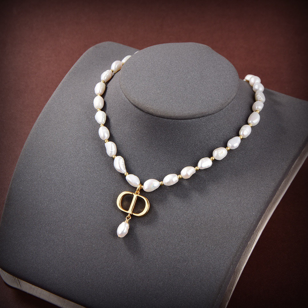 CD GOLD FULL PEARL NECKLACE