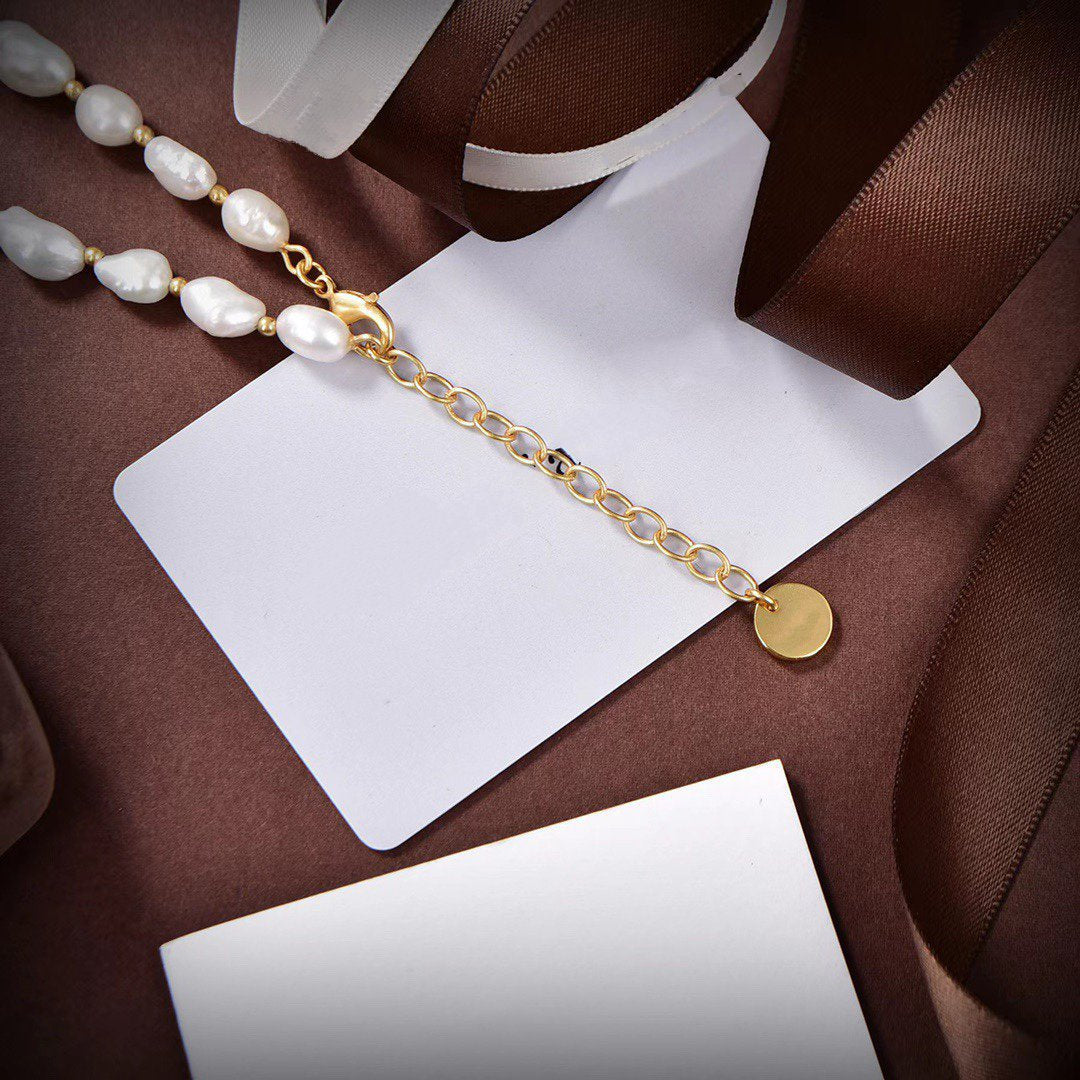 CD GOLD FULL PEARL NECKLACE