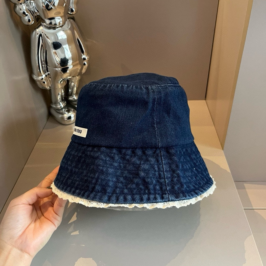 MIU DENIM FISHERMAN HAT MODEM 179575