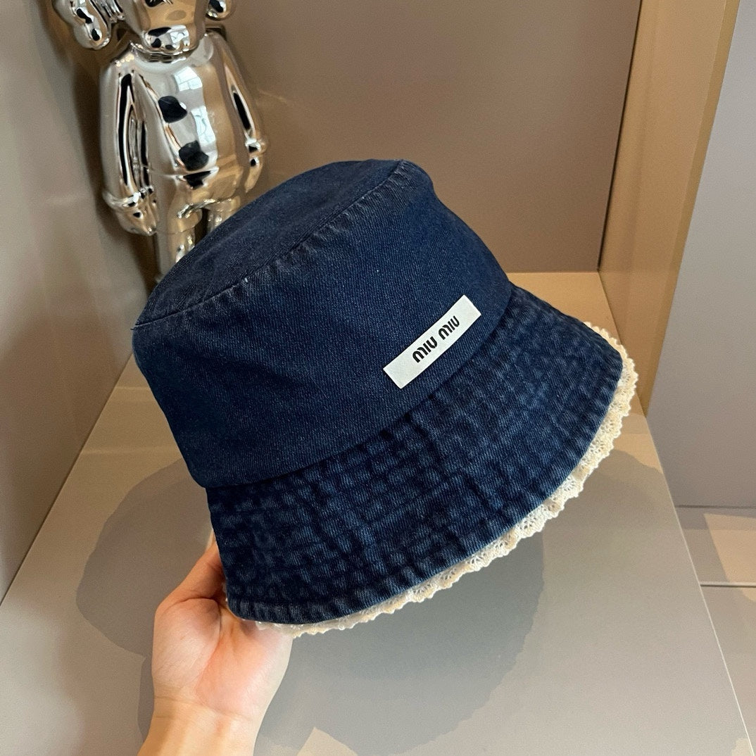 MIU DENIM FISHERMAN HAT MODEM 179575