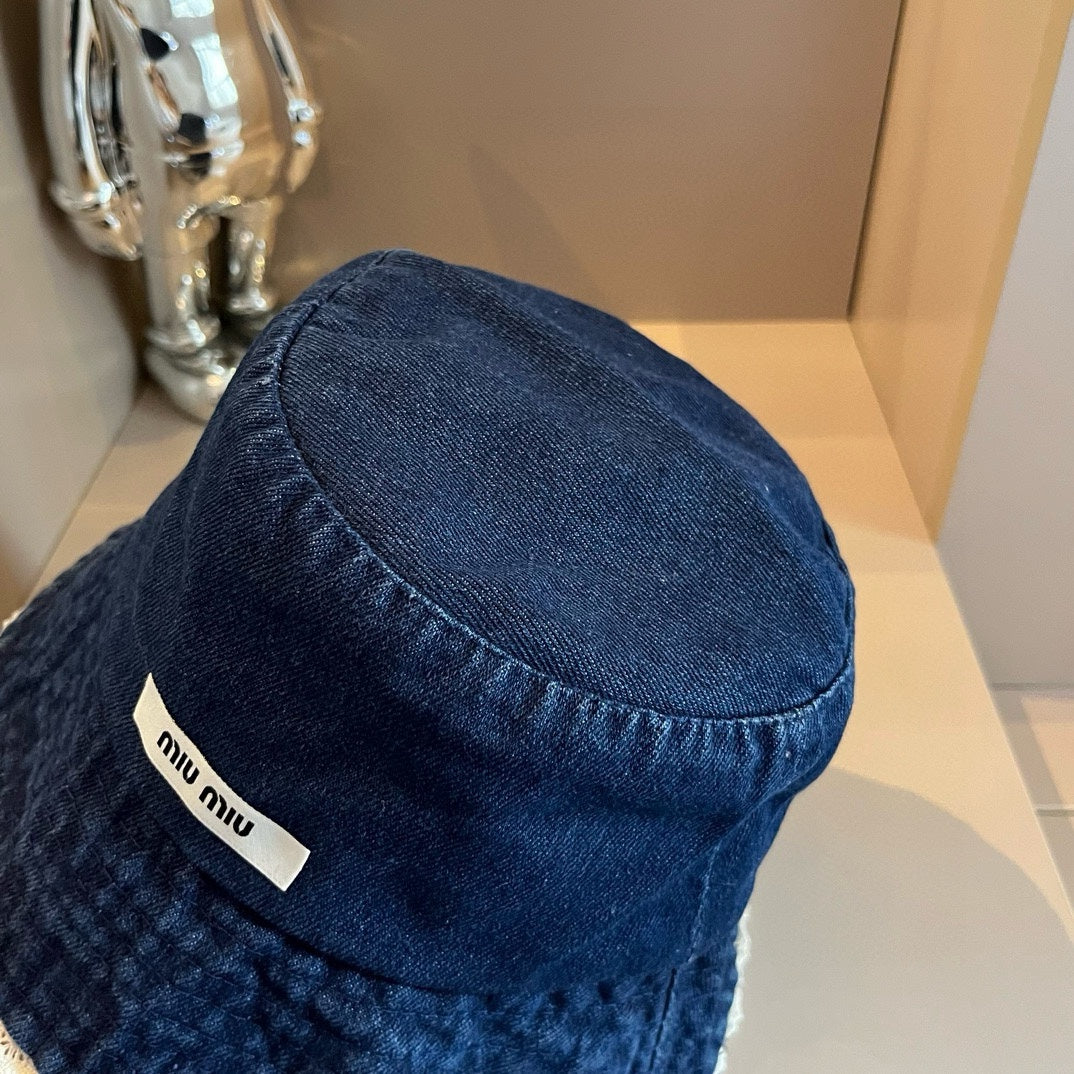 MIU DENIM FISHERMAN HAT MODEM 179575