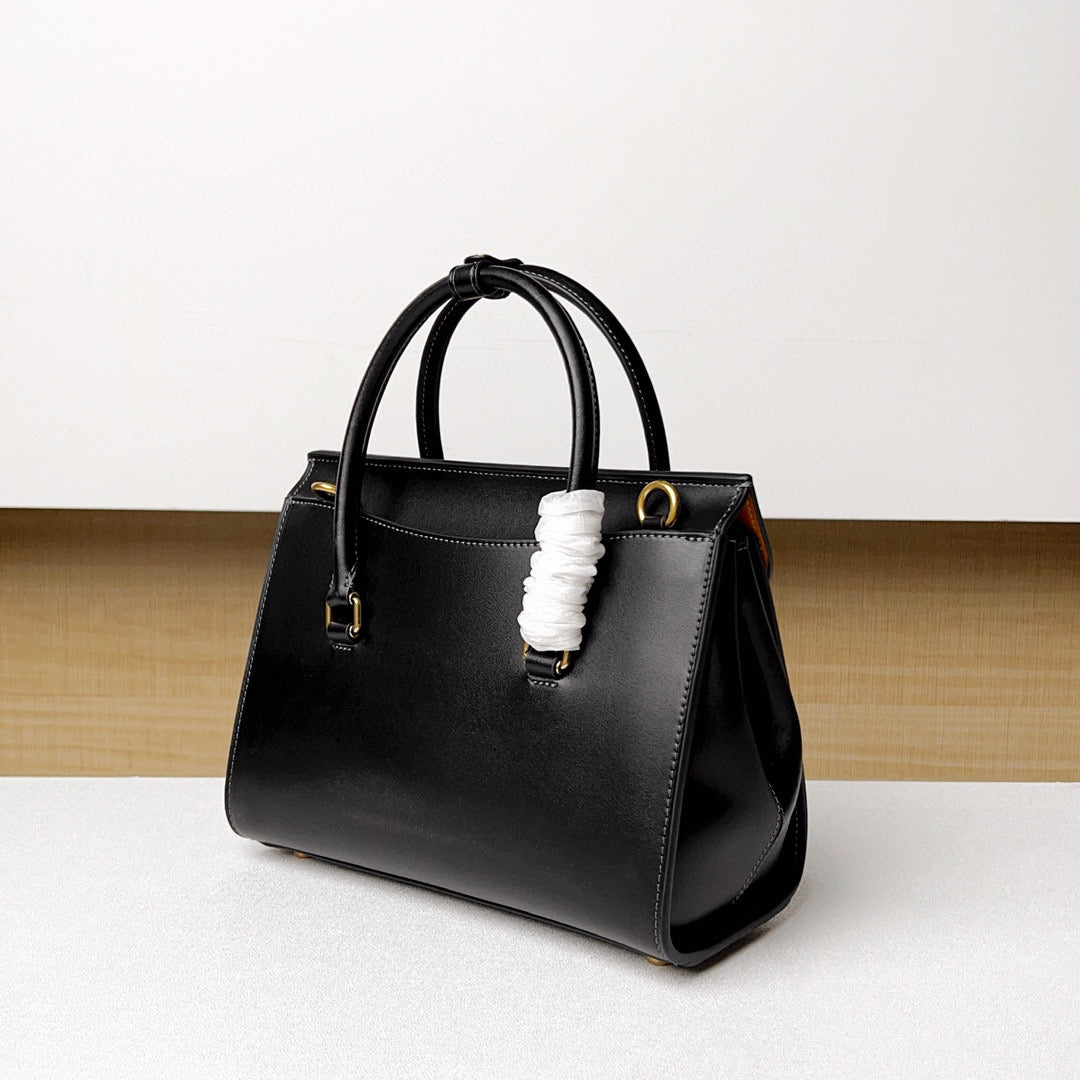 Coach Broome Carryall 30 Black Calfskin