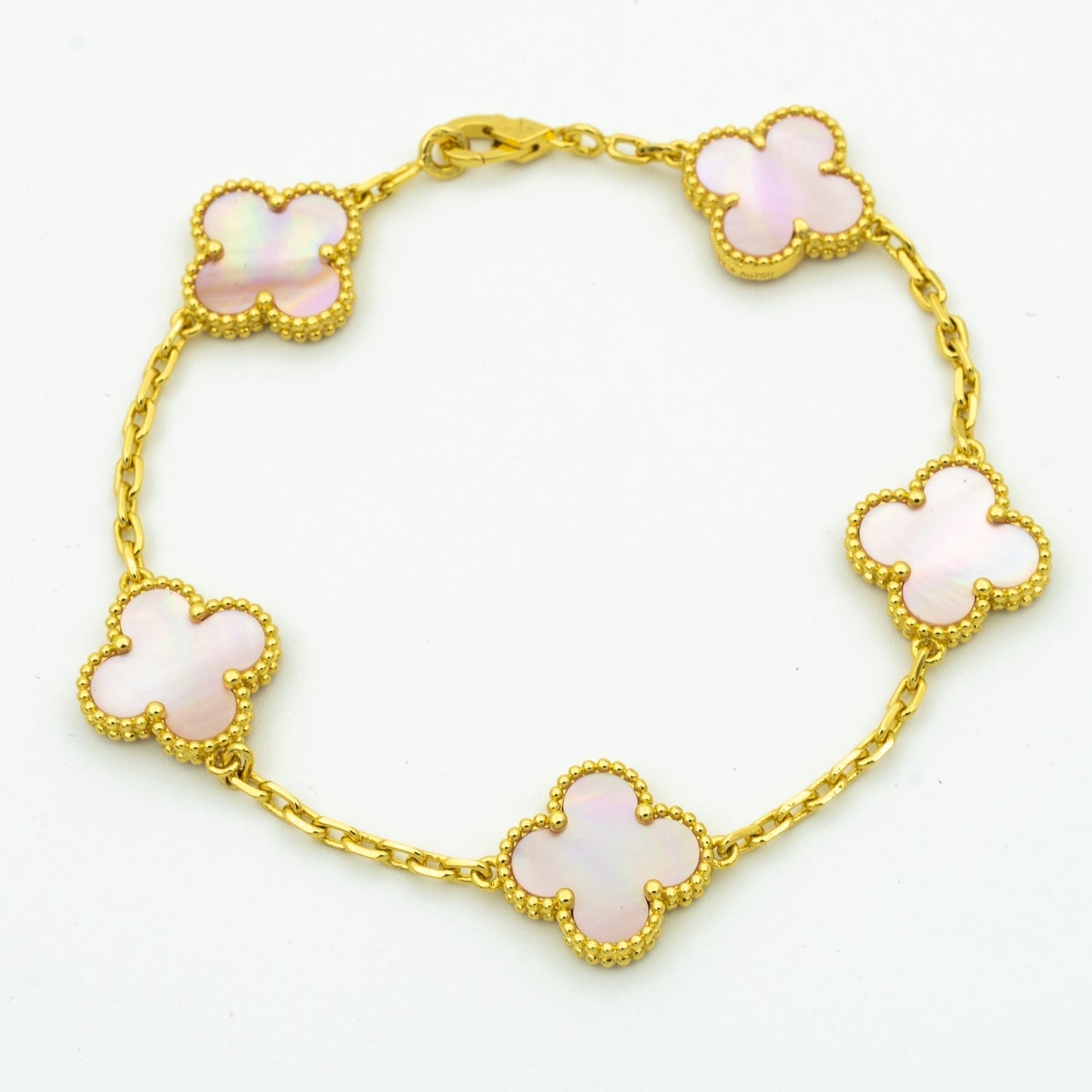 CLOVER BRACELET 5 MOTIF MOP