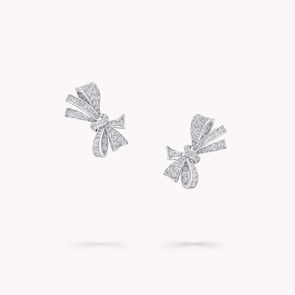 TILDA BOX CLASSIC SILVER DIAMOND STUD EARRINGS