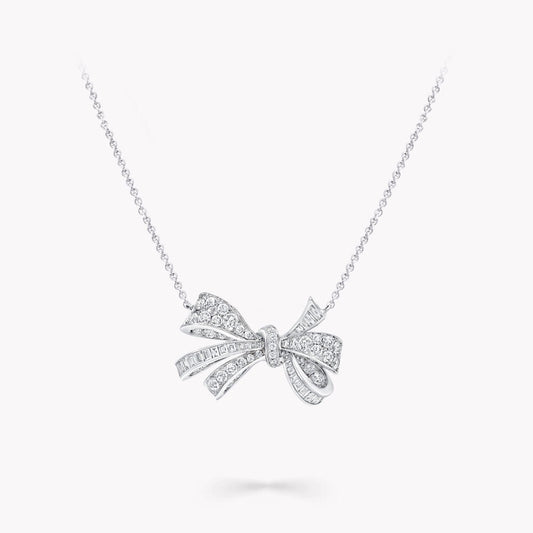 TILDA BOX CLASSIC SILVER DIAMOND NECKLACE