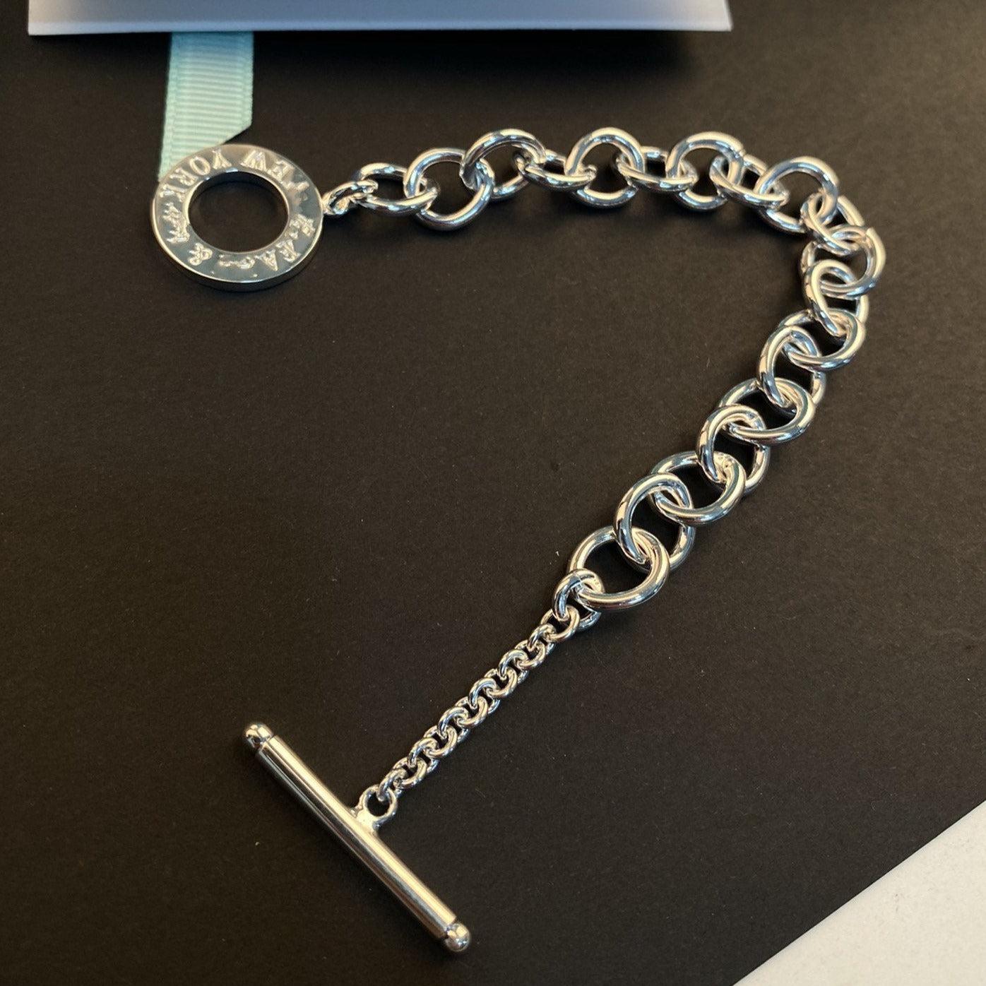 TOGGLE TAG BRACELET SILVER