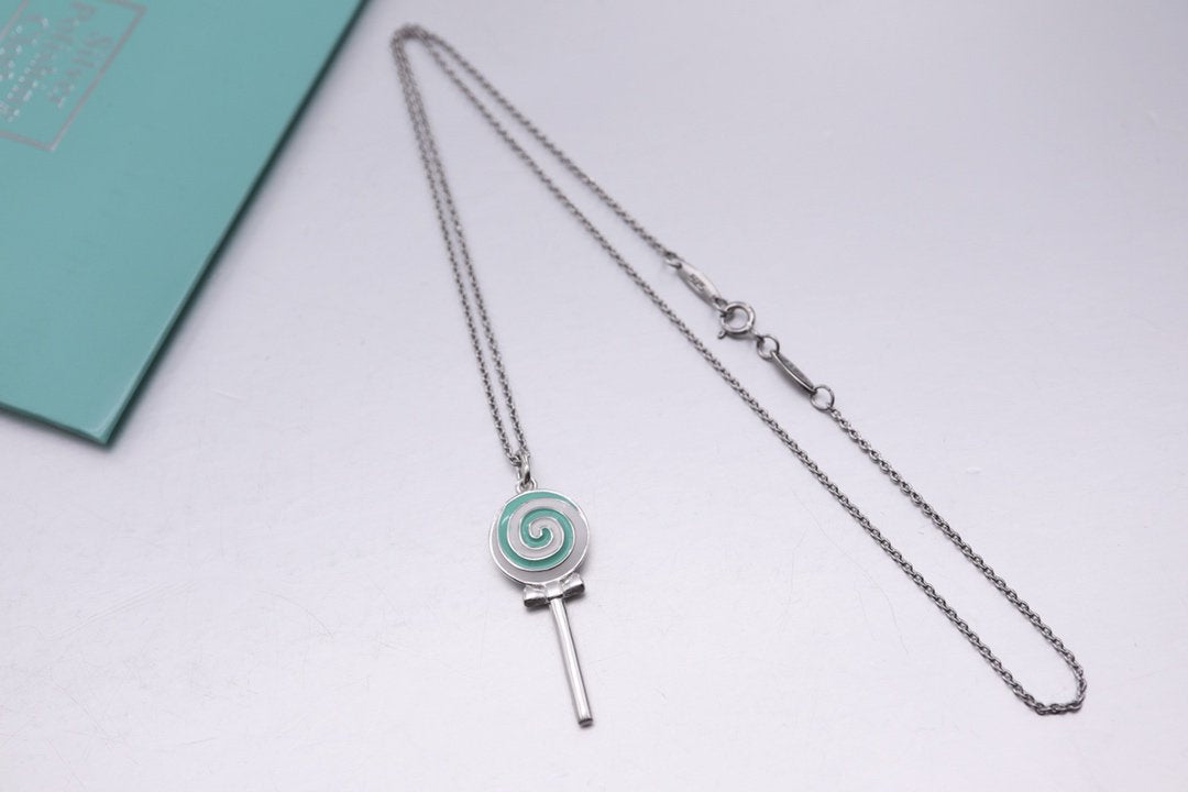 STERLING SILVER LOLLIPOP NECKLACE