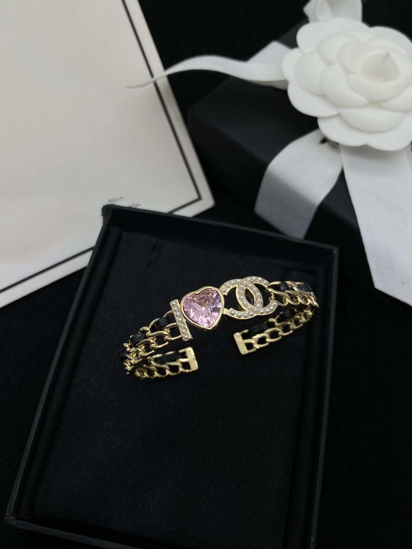 CC HEART PINK BRACELET GOLD DIAMOND