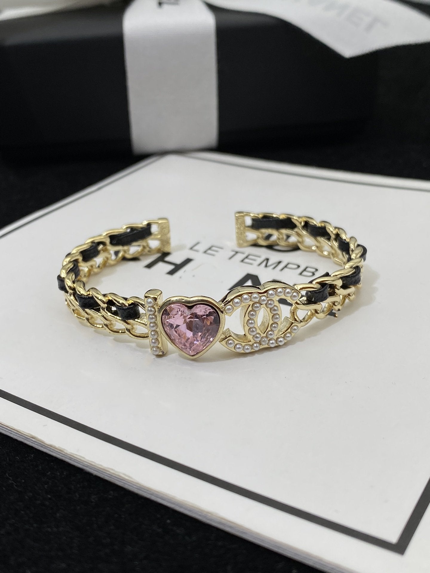 CC HEART PINK BRACELET GOLD DIAMOND