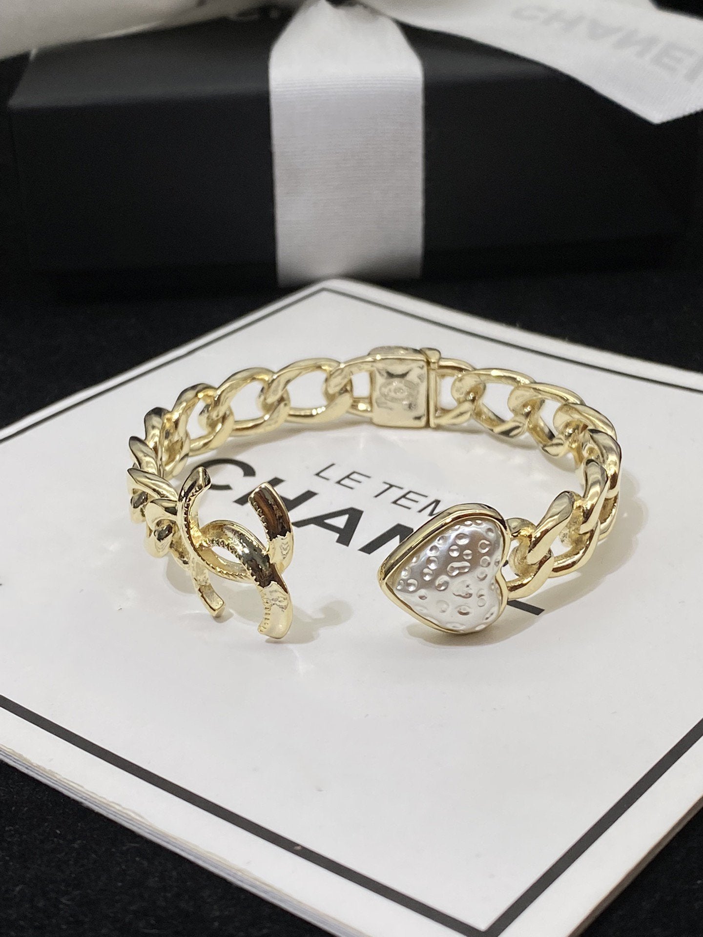 CC HEART GOLD DIAMOND BRACELET