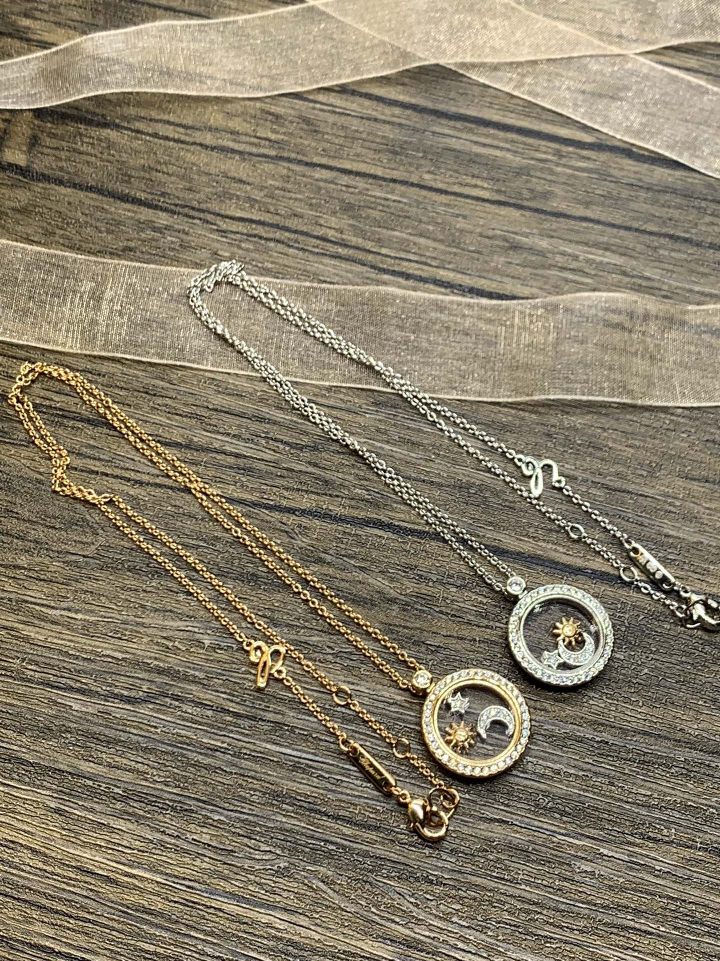 SUN MOON STAR NECKLACE DIAMOND