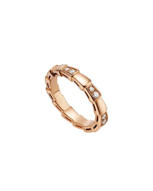 SERPENTI RING PINK GOLD  3MM