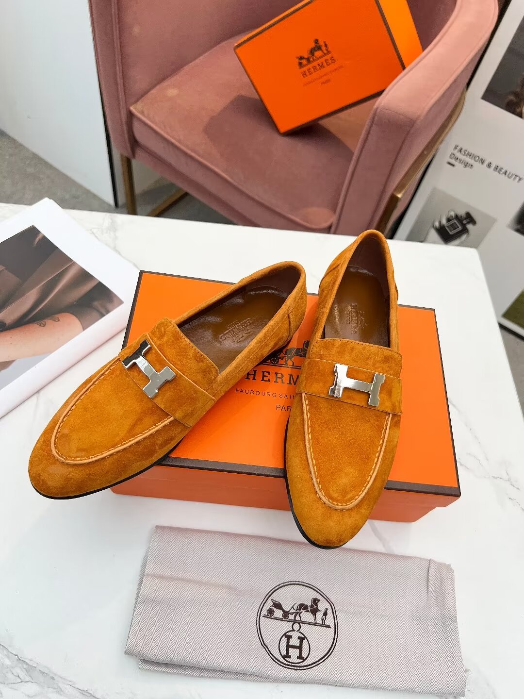 PARIS LOAFER AMBER SUEDE