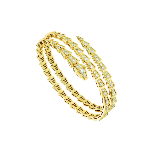 SERPENTI BRACELET GOLD DIAMOND DOUBLE ROW