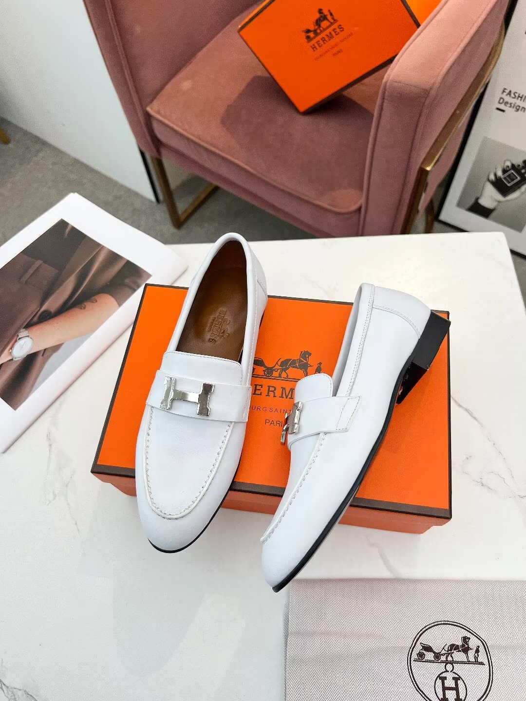 PARIS LOAFER SNOW CALFSKIN