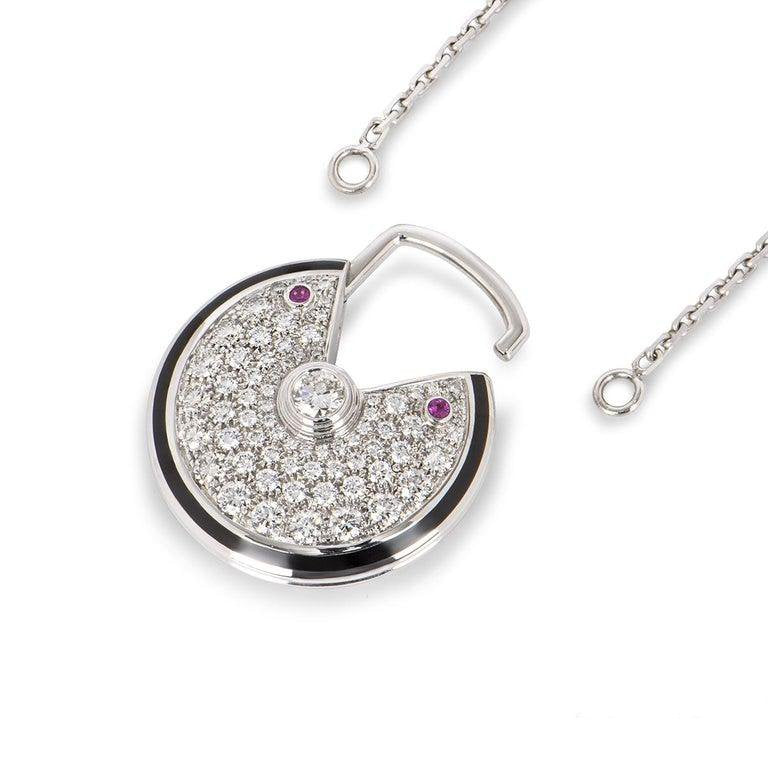 AMULETTE SILVER 2 DIAMOND NECKLACE