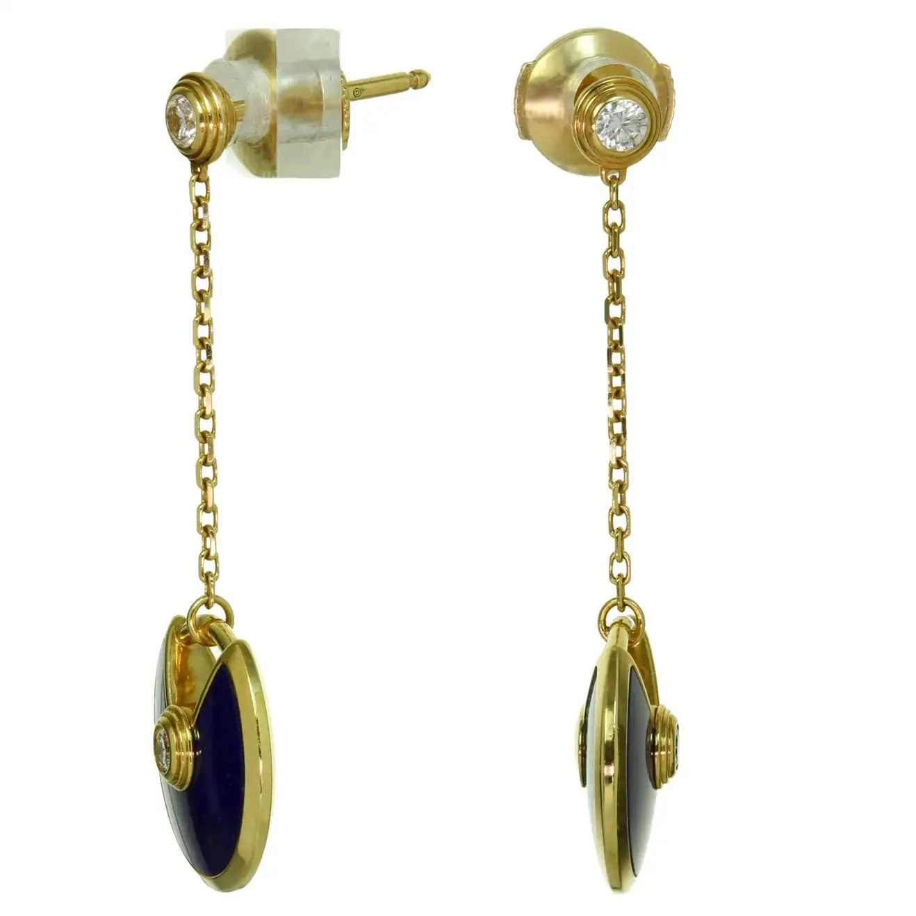 AMULETTE DROP EARRINGS AGATE GOLD