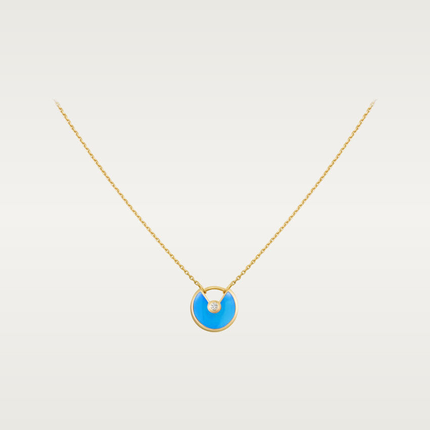 AMULETTE GOLD TURQUOISE NECKLACE