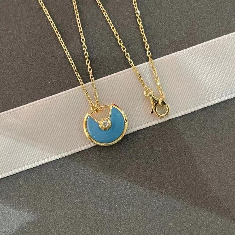 AMULETTE GOLD TURQUOISE NECKLACE